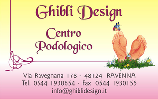 Ghibli Design - Biglietto personalizzabile,  #1000 - fronte - podologia, podologo, podologico, pedicure, piedi, farfalla, fiori, giallo