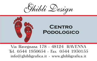 Ghibli Design - Biglietto personalizzabile,  #1006 - fronte - podologia, podologo, podologico, piedi, pedicure, impronta, orma, salute