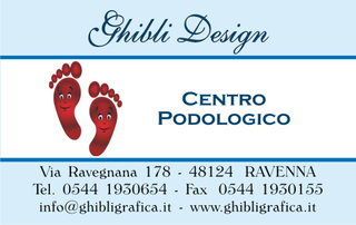 Ghibli Design - Biglietto personalizzabile,  #1008 - fronte - 3217, 1008, podologia, podologo, podologico, piedi, pedicure, impronta, orma, salute