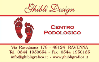 Ghibli Design - Biglietto personalizzabile,  #1012 - fronte - podologia, podologo, podologico, piedi, pedicure, impronta, orma, salute, giallo