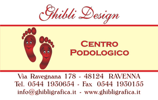 Ghibli Design - Biglietto personalizzabile,  #1013 - fronte - podologia, podologo, podologico, piedi, pedicure, impronta, orma, salute, giallo