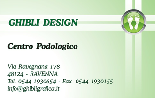 Ghibli Design - Biglietto personalizzabile,  #1016 - fronte - 3218, 1016, podologia, podologo, podologico, pedicure, piedi, salute, croce
