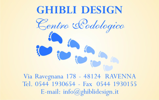 Ghibli Design - Biglietto personalizzabile,  #1024 - fronte - pedicure, podologia, podologo, podologico, piedi, orma, impronta, salute, giallo