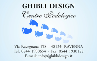Ghibli Design - Biglietto personalizzabile,  #1025 - fronte - pedicure, podologia, podologo, podologico, piedi, orma, impronta, salute