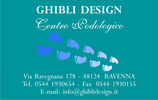 Ghibli Design - Biglietto personalizzabile,  #1033 - fronte - pedicure, podologia, podologo, podologico, piedi, orma, impronta, salute