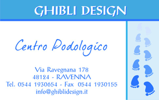 Ghibli Design - Biglietto personalizzabile,  #1035 - fronte - podologia, pedicure, podologo, podologico, piedi, salute, orma, impronta,