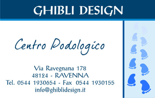 Ghibli Design - Biglietto personalizzabile,  #1036 - fronte - podologia, pedicure, podologo, podologico, piedi, salute, orma, impronta,