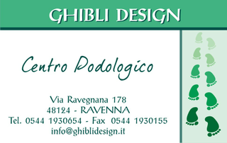 Ghibli Design - Biglietto personalizzabile,  #1040 - fronte - podologia, pedicure, podologo, podologico, piedi, salute, orma, impronta,