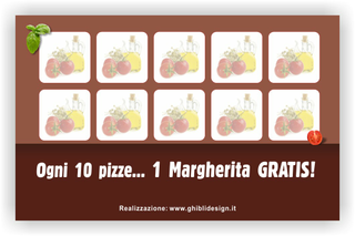 Ghibli Design - Biglietto personalizzabile,  #1600 - indietro - 3269, 1600, capricciosa, catalogo, marrone, pizza, pizzeria, ristorante, spicchio
