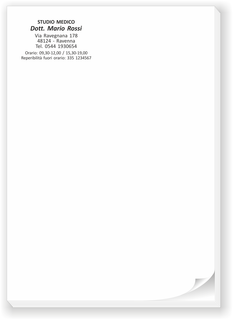 Ghibli Design - Blocco A5 in nero,  #1766 - ambulatorio, appunti, blocco, catalogo, dentista, dentistico, medico, note, ricetta, ricettario, ricette, studio, veterinario