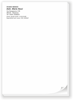 Ghibli Design - Blocco A5 in nero,  #1767 - ambulatorio, appunti, blocco, catalogo, dentista, dentistico, medico, note, ricetta, ricettario, ricette, studio, veterinario