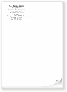 Ghibli Design - Blocco A5 in nero,  #1768 - ricettario blocco note appunti ricette ricetta studio medico dentistico dentista ambulatorio veterinario