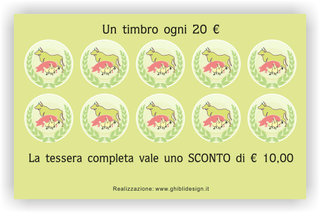 Ghibli Design - Biglietto personalizzabile,  #2049 - indietro - 3378, 2049, macelleria, macellaio, carne bovina, ovina, suina, pollame, carni, bovine, ovine, suine, polli, mucca, maiale, polleria, verde, giallo,