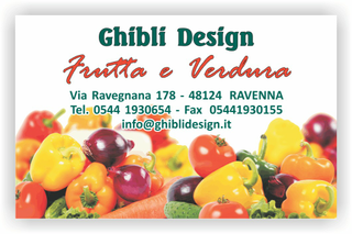 Ghibli Design - Biglietto personalizzabile,  #2156 - fronte - 3325, 2156, bianco, carote, catalogo, cipolle, frutta, fruttivendolo, peperoni, verdura