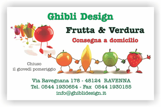 Ghibli Design - Biglietto personalizzabile,  #2167 - fronte - 3328, 2167, frutta verdura fresca fruttivendolo disegni
