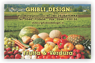 Ghibli Design - Biglietto personalizzabile,  #2207 - fronte - 3335, 2207, frutta verdura fresca campagna campo fruttivendolo agriturismo