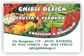 Ghibli Design - Biglietto personalizzabile,  #2212 - fronte - catalogo, fresca, frutta, fruttivendolo, mercato, supermercato, verdura