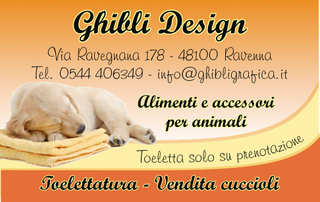 Ghibli Design - Biglietto personalizzabile,  #223 - fronte - cucciolo, cane, cagnolino, toeletta, toelettatura, vendita cuccioli, animali, labrador, addormentato, relax, dolcezza, 