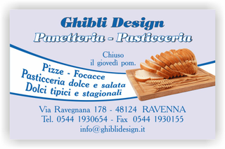 Ghibli Design - Biglietto personalizzabile,  #2278 - fronte - pane panetteria panettiere forno fornaio spighe grano lilla