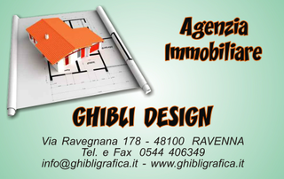 Ghibli Design - Biglietto personalizzabile,  #23 - fronte - villa, villetta, casa, casetta, tetto, modellino 3d, piantina, immobile, edificio, agenzia immobiliare, agenzie immobiliari, agente immobiliare, geometra, architetto, studio tecnico, plus