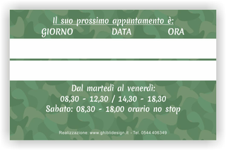 Ghibli Design - Biglietto personalizzabile,  #3100 - indietro - 3726, verde, verdone, fantasia astratta, mimetico, uomo, ragazzo,