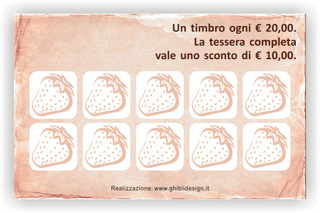 Ghibli Design - Biglietto personalizzabile,  #3216 - indietro - torta, rosa, croissant, cornetto, pasticcino
