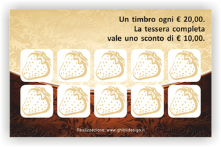 Ghibli Design - Biglietto personalizzabile,  #3220 - indietro - 3814, 3220, torta, croissant, cornetto, marrone