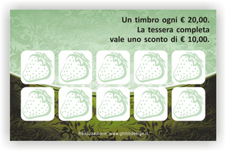 Ghibli Design - Biglietto personalizzabile,  #3221 - indietro - torta, verde, cornetto, croissant