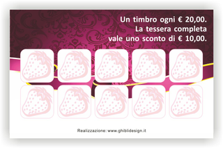 Ghibli Design - Biglietto personalizzabile,  #3223 - indietro - 3816, 3223, torta, rosa, bianco, viola