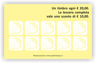Ghibli Design - Biglietto personalizzabile,  #3235 - indietro - torta, giallo, marrone