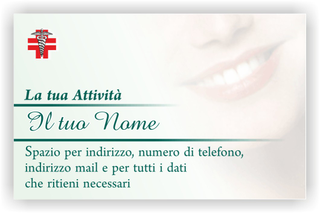 Ghibli Design - Biglietto personalizzabile,  #369 - fronte - 3159, 369, catalogo, delicato, denti, dentista, dentisti, dentistico, ortodonzia, sani, sorriso, studio, verde