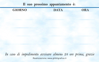 Ghibli Design - Biglietto personalizzabile,  #396 - indietro - 2517, 396, azzurro, bastone, blu, caduceo, catalogo, dentista, dentisti, medico, serpenti