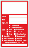 Ghibli Design Etichetta adesiva cambio-olio da timbrare N°4788