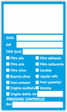Ghibli Design Etichetta adesiva cambio-olio da timbrare N°4789