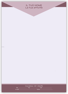Ghibli Design - Carta da lettere formato A4,  #4846 - lilla, viola, geometrico