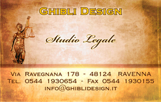 Ghibli Design - Biglietto personalizzabile,  #505 - fronte - 2981, 505, avvocato, studio legale, giustizia, legge, allinclusive