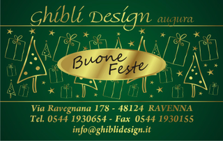 Ghibli Design - Biglietto specifico per le festività,  #514 - anno, feste, festività, natale, nuovo, verde