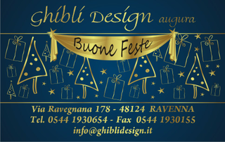 Ghibli Design - Biglietto specifico per le festività,  #526 - anno, blu, feste, festività, natale, nuovo