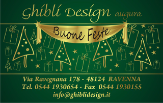 Ghibli Design - Biglietto specifico per le festività,  #527 - anno, feste, festività, natale, nuovo, verde