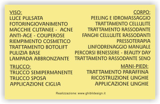 Ghibli Design - Biglietto personalizzabile,  #5702 - indietro - centro estetico, bellezza, benessere, corpo, donna, telo, paesaggio, verde, relax, massaggi