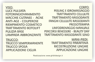 Ghibli Design - Biglietto personalizzabile,  #5707 - indietro - centro estetico, bellezza, benessere, corpo, donna, massaggi, nocciola