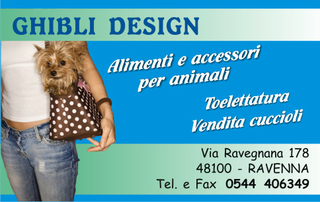 Ghibli Design - Biglietto personalizzabile,  #655 - fronte - cucciolo, cuccioli, cane, yorkshire terrier, vendita animali, toelettatura, plus