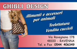 Ghibli Design - Biglietto personalizzabile,  #657 - fronte - cucciolo, cuccioli, cane, yorkshire terrier, vendita animali, toelettatura, plus