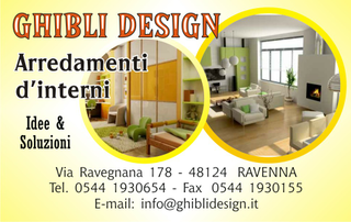 Ghibli Design - Biglietto personalizzabile,  #667 - fronte - arredamento, salotto, moderno, camera, arredamenti, interno, interni, basic