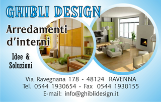 Ghibli Design - Biglietto personalizzabile,  #670 - fronte - arredamento, salotto, moderno, camera, arredamenti, interno, interni, basic
