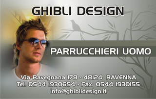 Ghibli Design - Biglietto personalizzabile,  #779 - fronte - 3181, appuntamento, barba, barbiere, biondo, grigio, hair, parrucchiere, parrucchieri, ragazzo, salone, stylist, uomo, verde