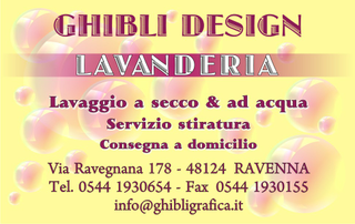 Ghibli Design - Biglietto personalizzabile,  #953 - fronte - 3058, acqua, bolle, fedeltà, lavanderia, lavasecco, pulito, secco, tessera