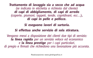 Ghibli Design - Biglietto personalizzabile,  #968 - indietro - lavanderia, lavasecco, a secco, pulito, acqua, bolle, arcobaleno, fiori, profumo