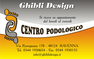 Ghibli Design - Biglietto personalizzabile,  #987 - fronte - 3065, 987, podologia, podologo, podologico, pedicure, piedi, salute, impronta, orma