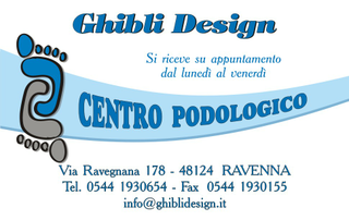 Ghibli Design - Biglietto personalizzabile,  #988 - fronte - podologia, podologo, podologico, pedicure, piedi, salute, impronta, orma
